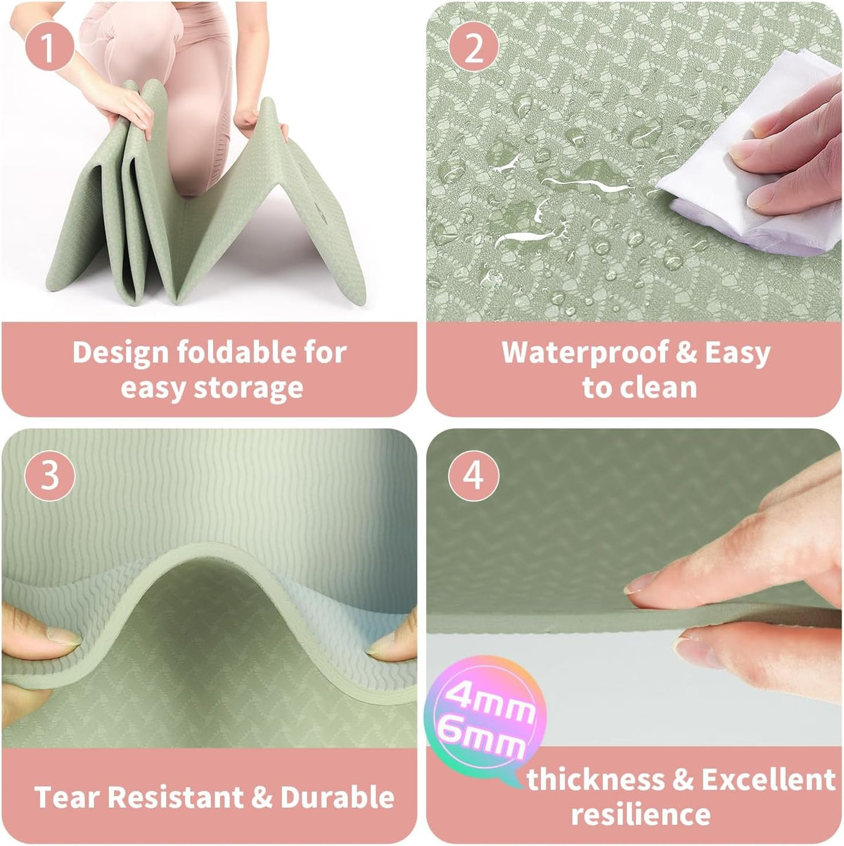 Multipurpose Foldable Yoga Mat