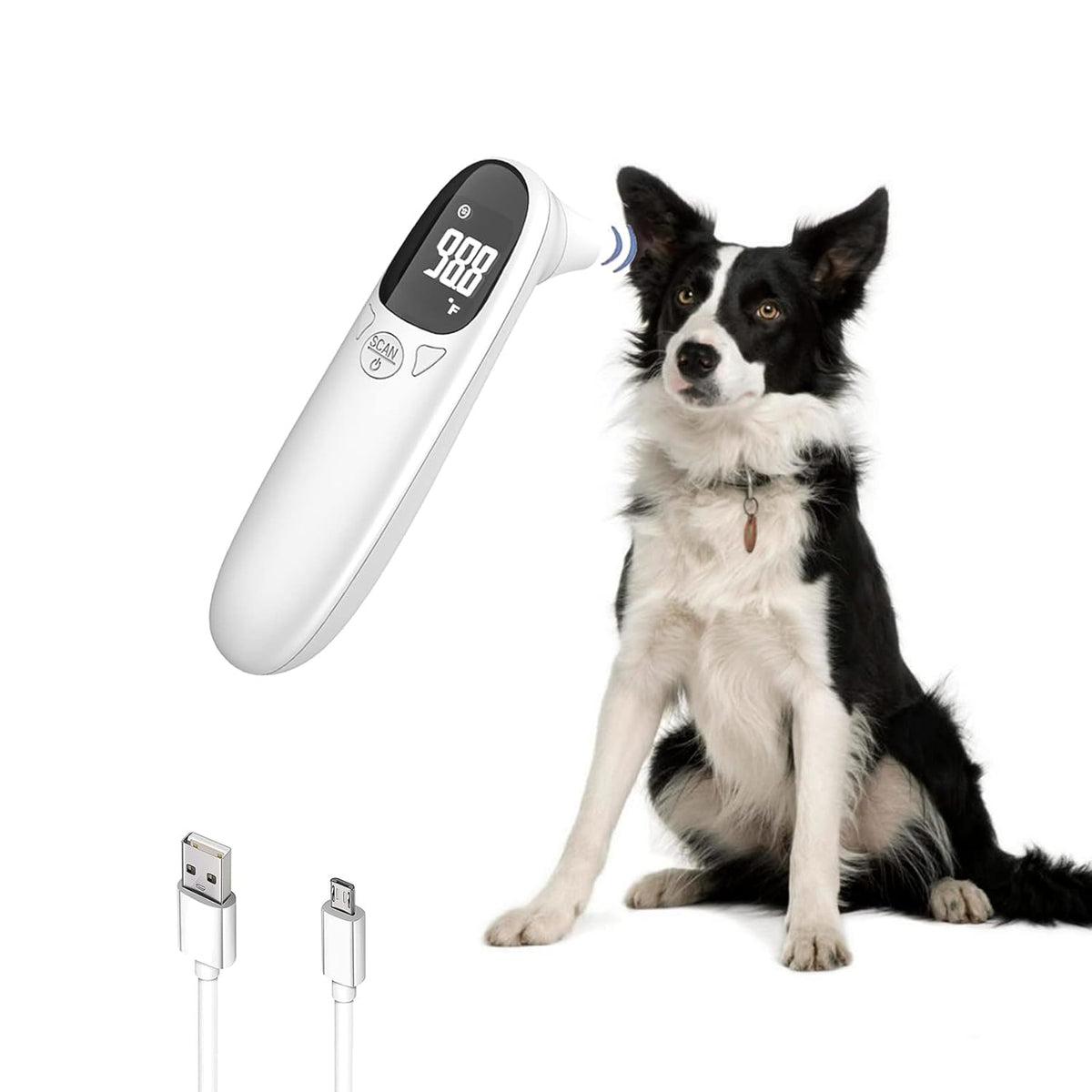 Non-Contact Infrared Pet Thermometer with LED Display