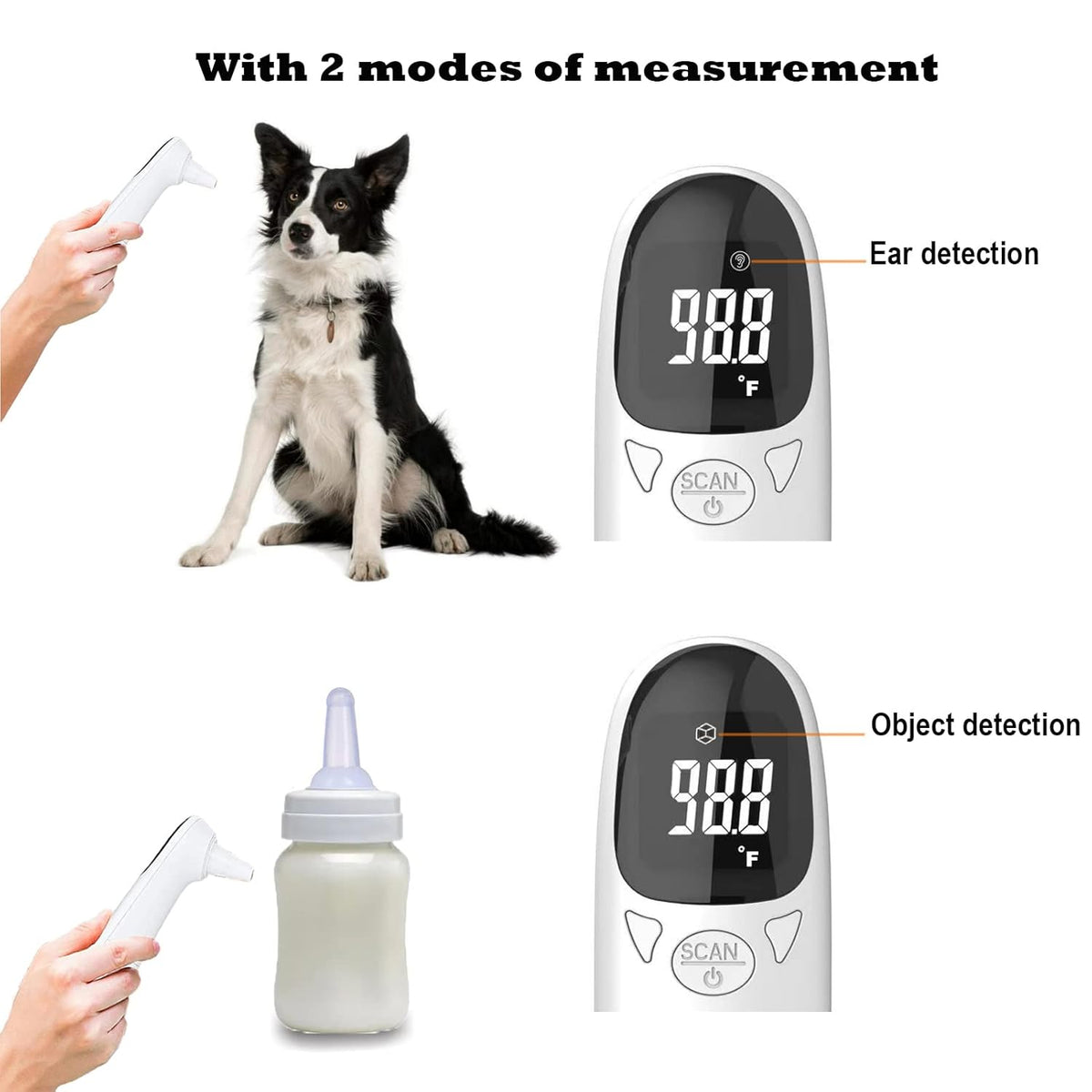Non-Contact Infrared Pet Thermometer with LED Display