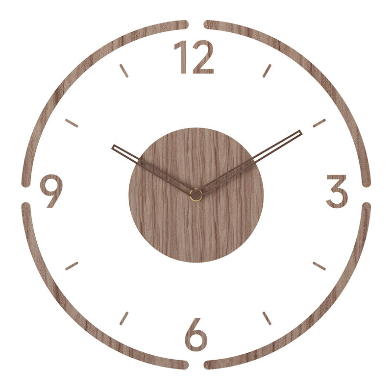 Nordic Minimalist Wooden Wall Clock