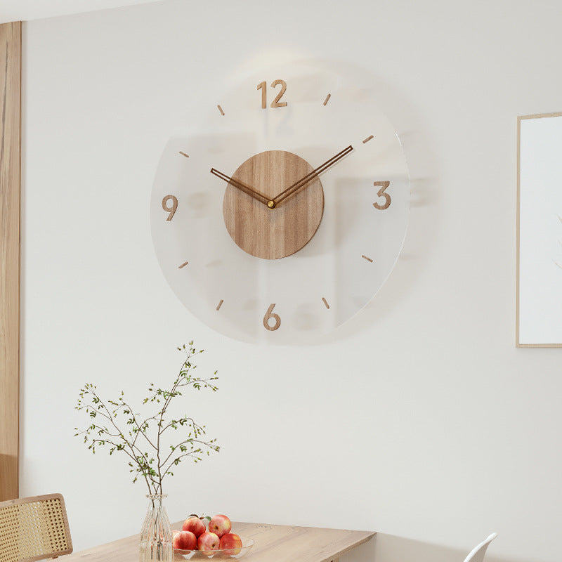 Nordic Minimalist Wooden Wall Clock