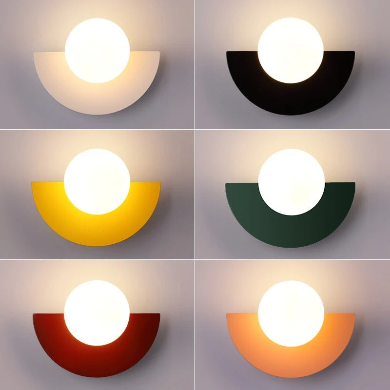 Nordic Semi-Circle Wall Sconce - Modern Lighting