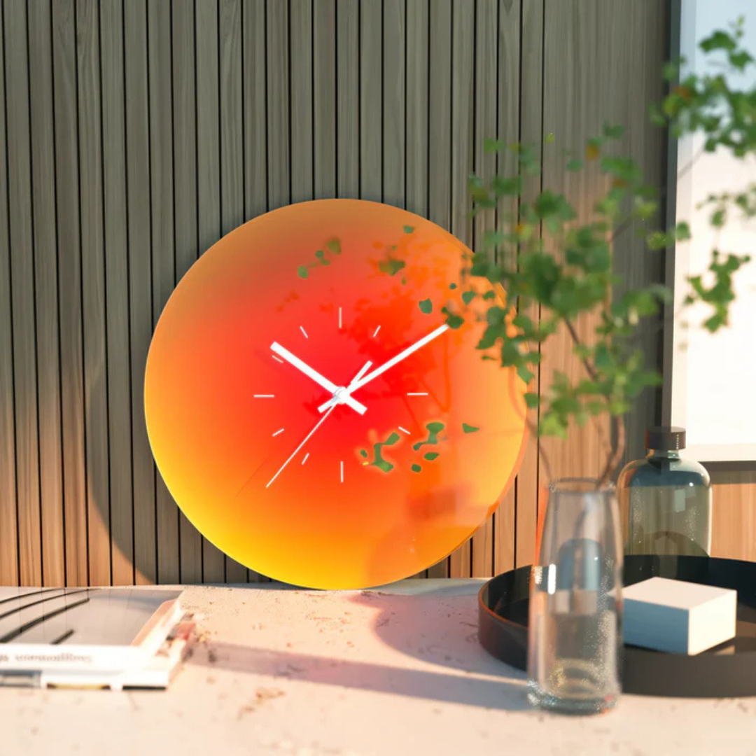 Nordic Style Glass Face Wall Clock