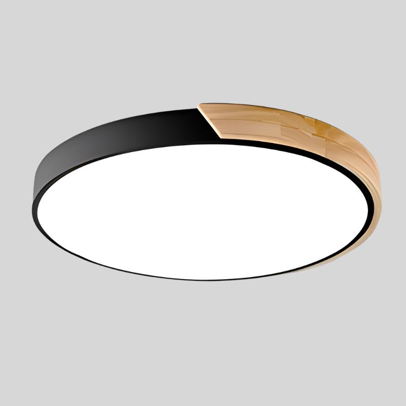 Nordic Wooden Ceiling Lamp with Macaron Design for Modern Spaces