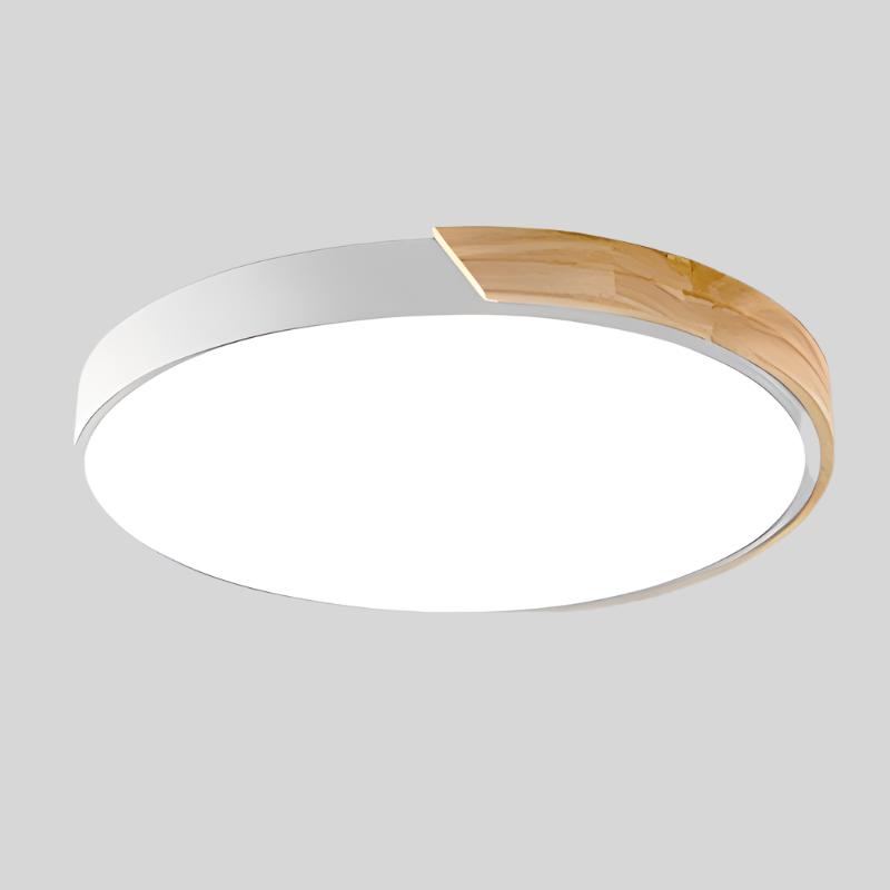 Nordic Wooden Ceiling Lamp with Macaron Design for Modern Spaces