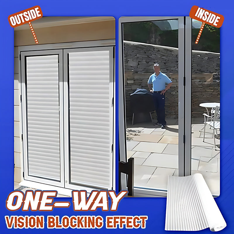 One-Way Faux Blinds Privacy Window Film