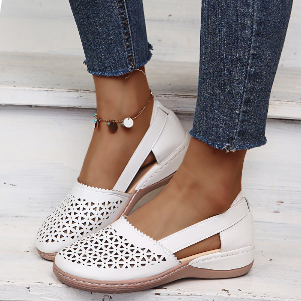 Orthopedic Cutout Slip-On Shoes - Lena