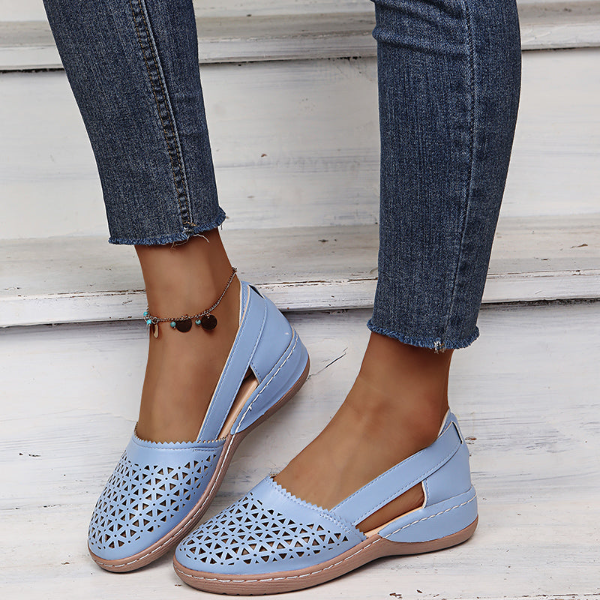 Orthopedic Cutout Slip-On Shoes - Lena