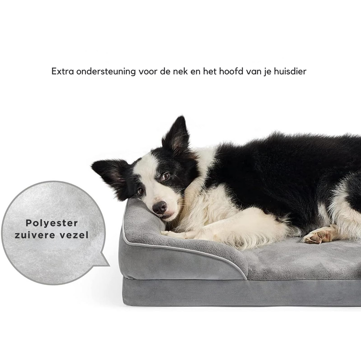 Orthopedic Dog Bed with Memory Foam and Plush Cover