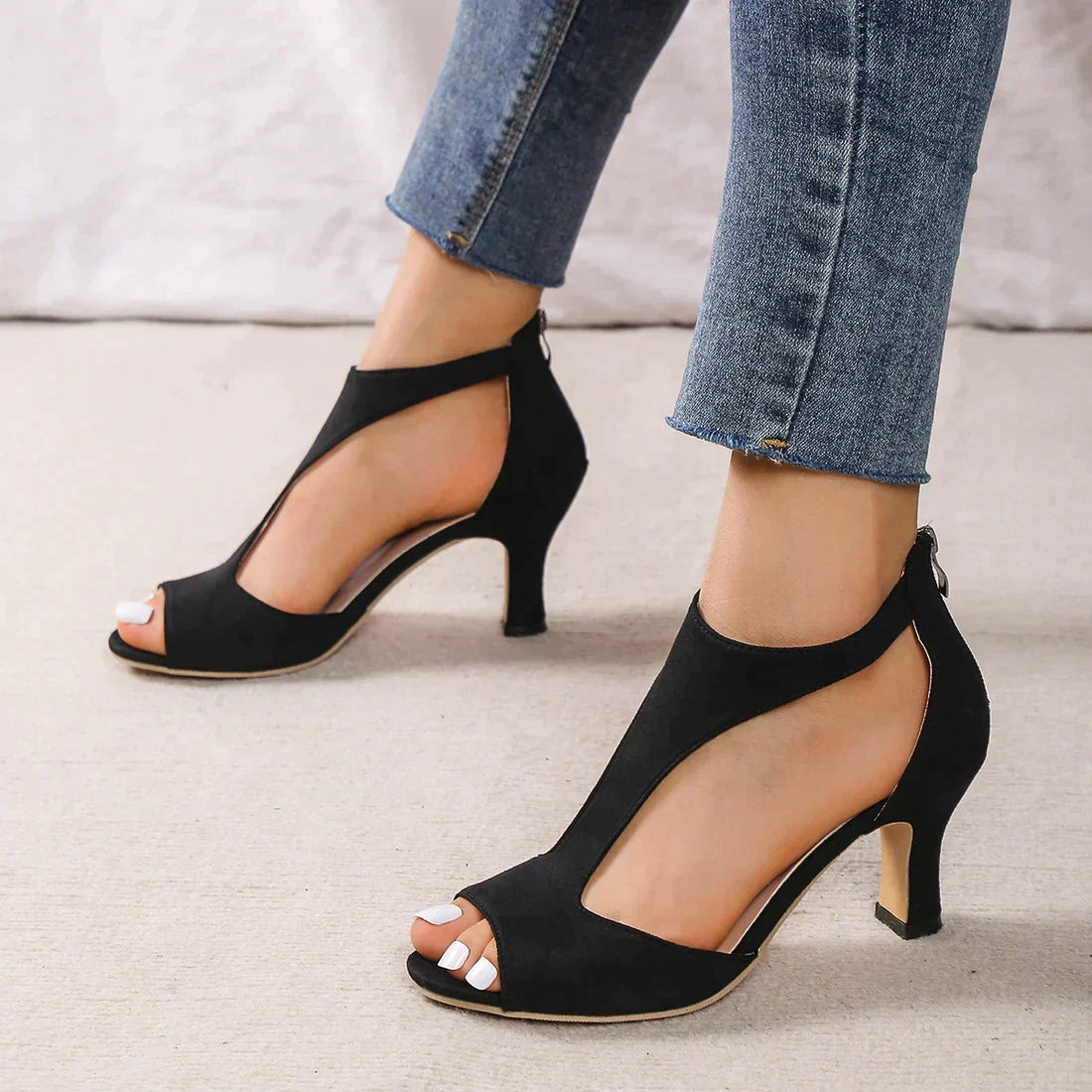 Orthopedic Heeled Sandals - Stylish & Comfortable