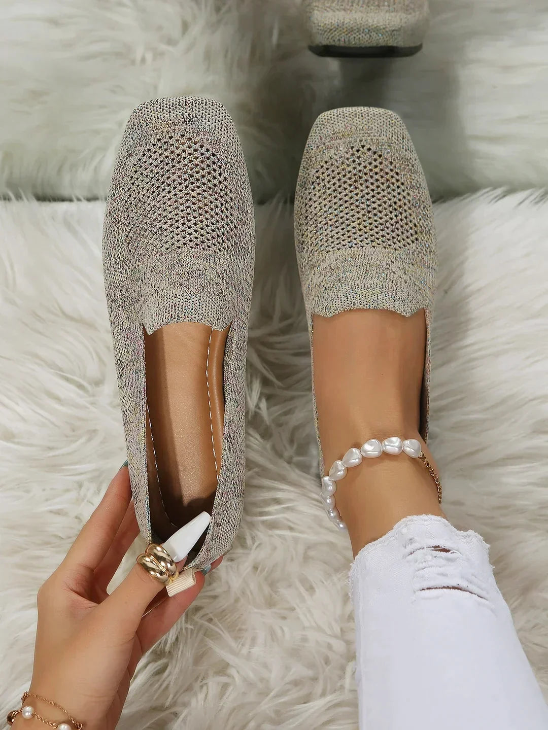 Orthopedic Non-Slip Flats - Isabella
