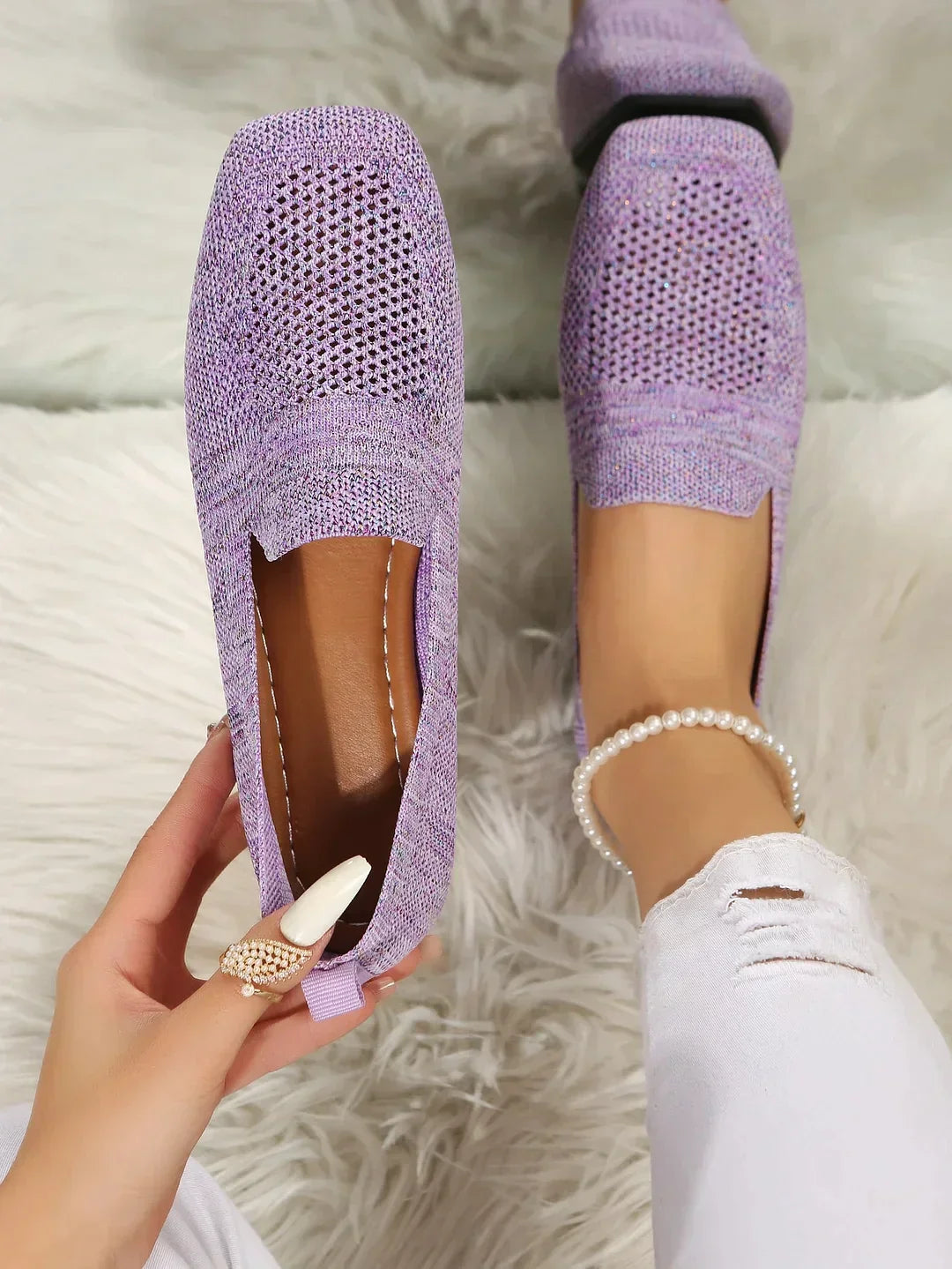Orthopedic Non-Slip Flats - Isabella