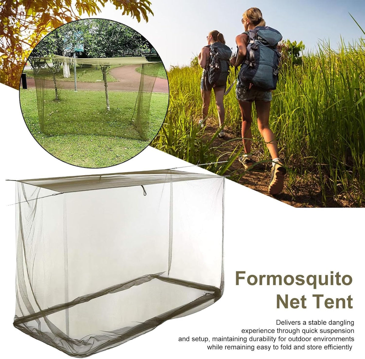 Outdoor Rectangular Insect Net Canopy – Ventora