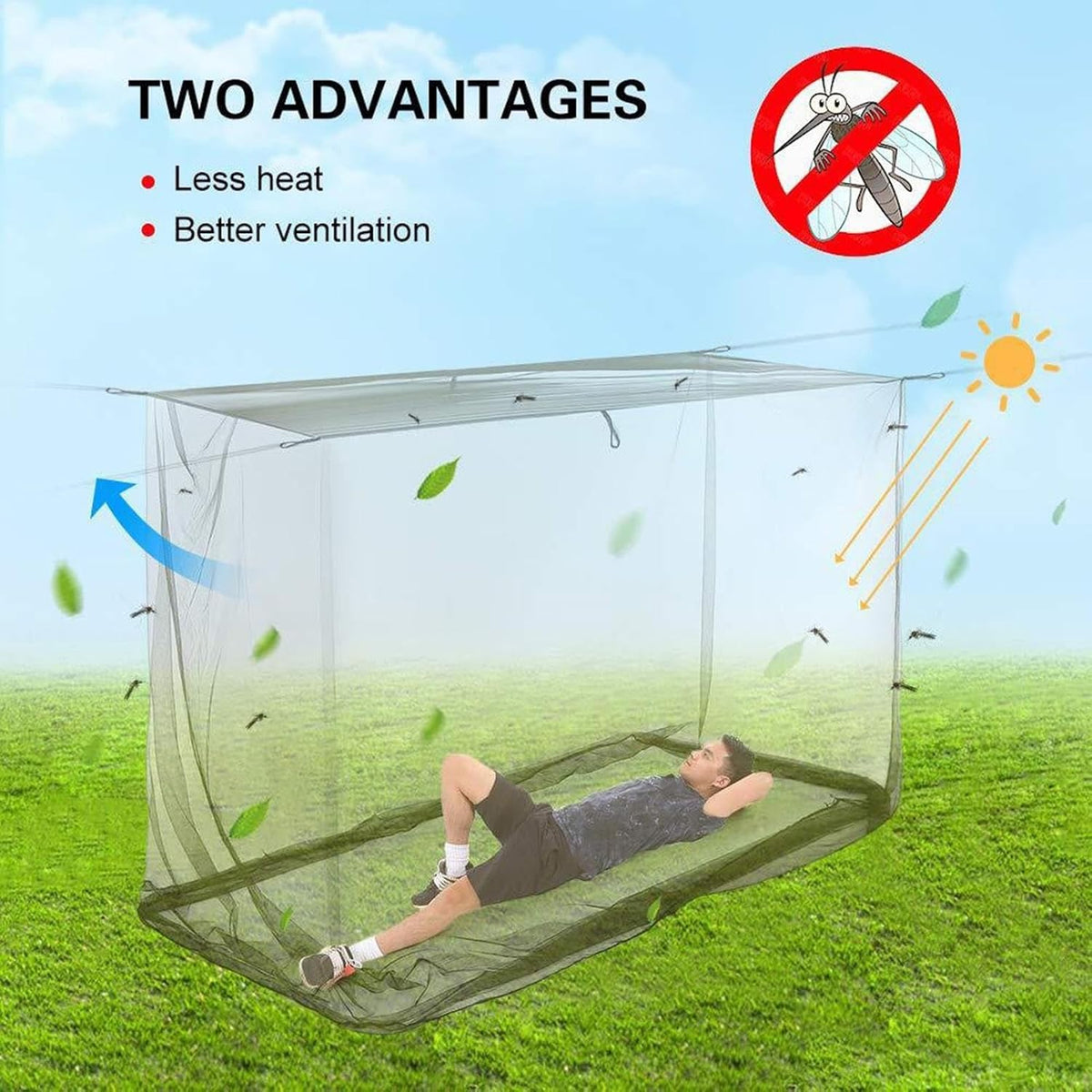 Outdoor Rectangular Insect Net Canopy – Ventora