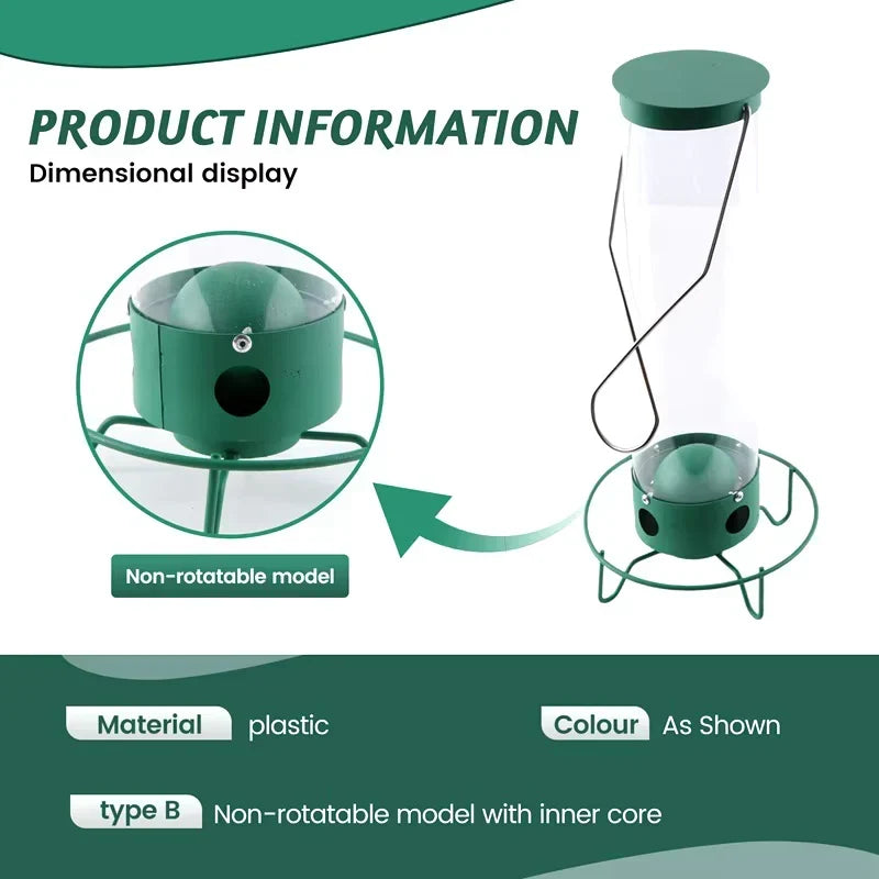 Outdoor Squirrel-Proof Bird Feeder