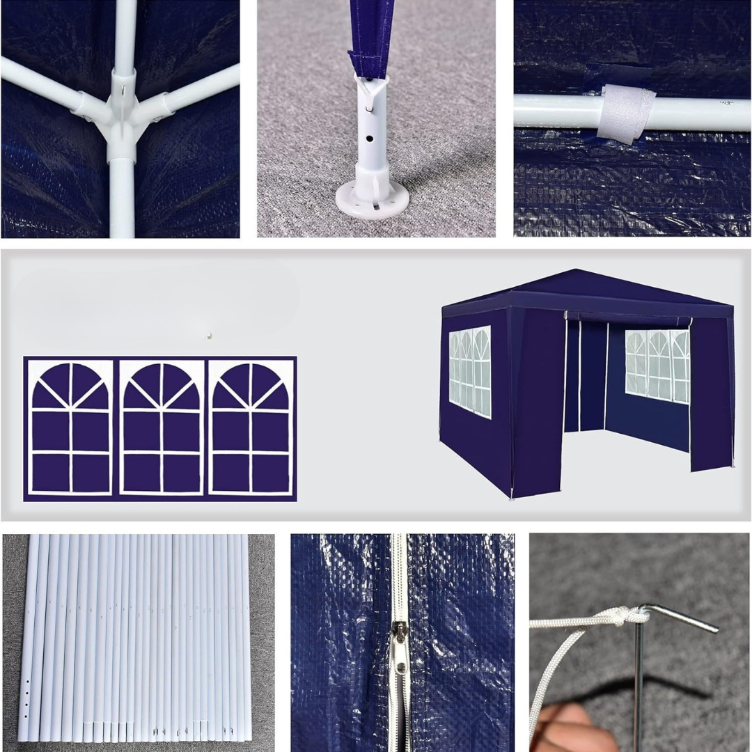 Outdoor Waterproof Gazebo Tent with Sidewalls