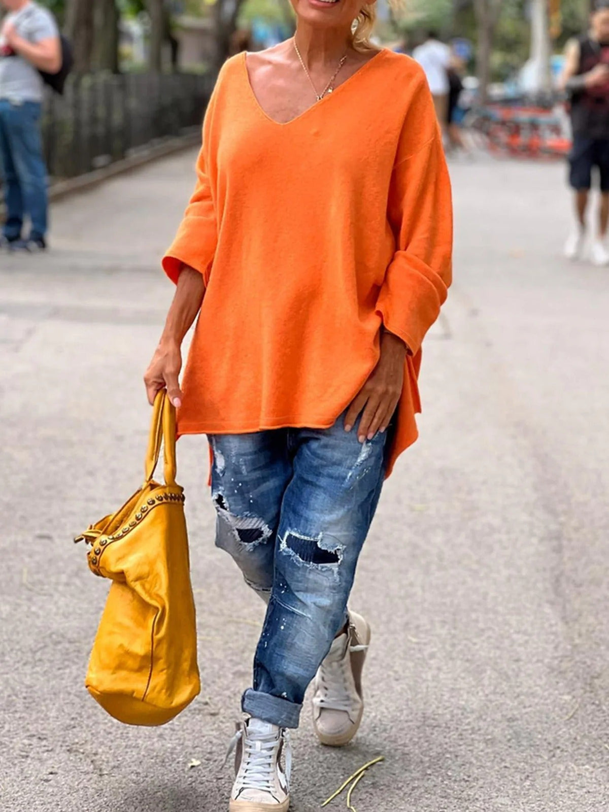 Oversized V-Neck Sweater