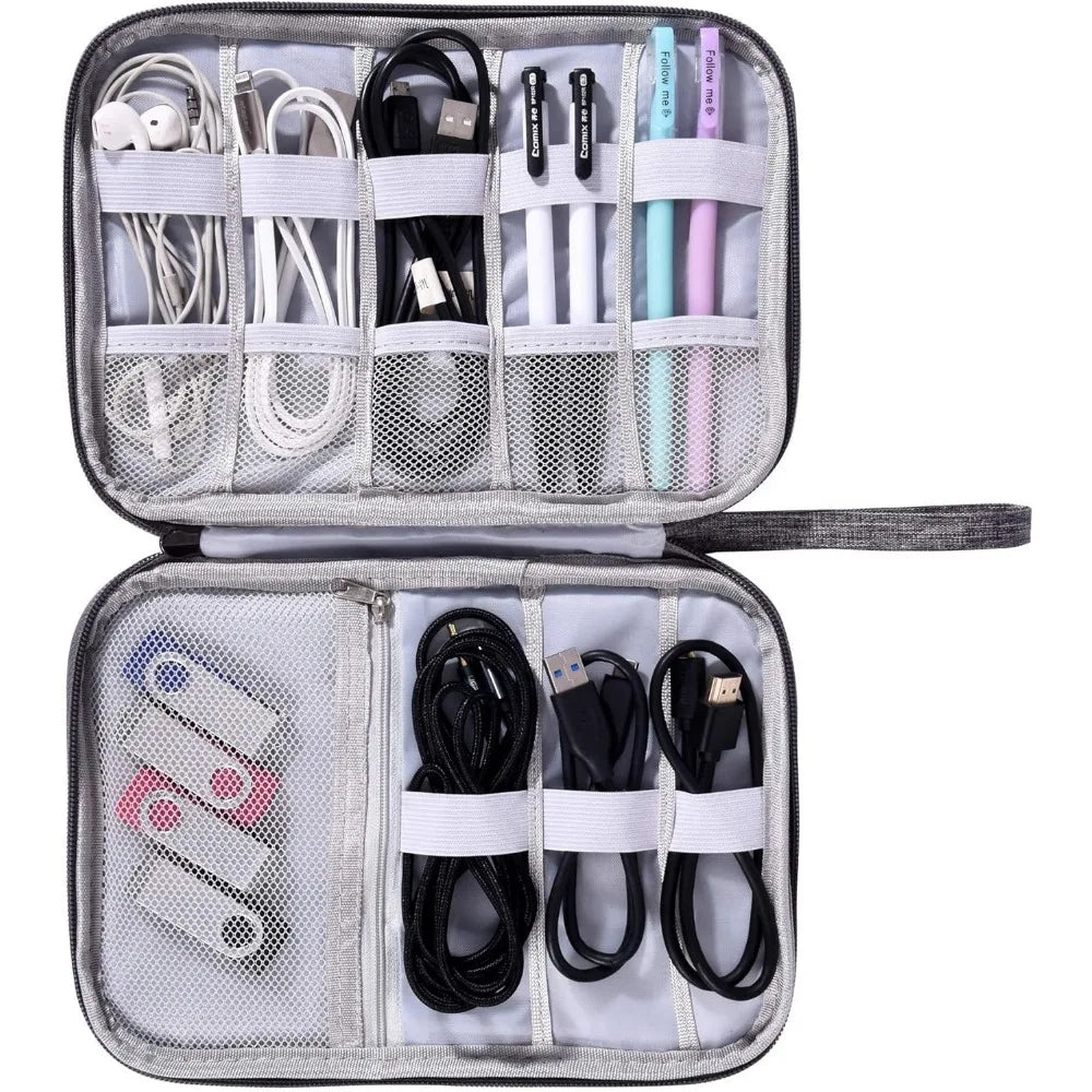 Oxford Cloth Electronics Travel Organizer for Cables
