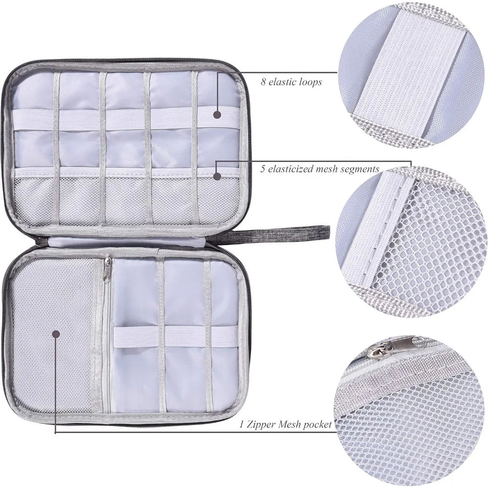 Oxford Cloth Electronics Travel Organizer for Cables