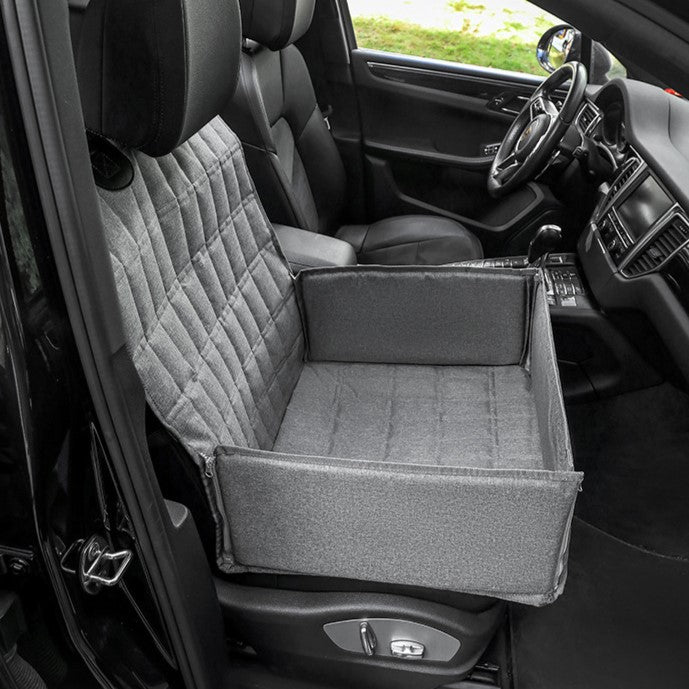Padded Dog Car Seat and Basket for Safe Travel