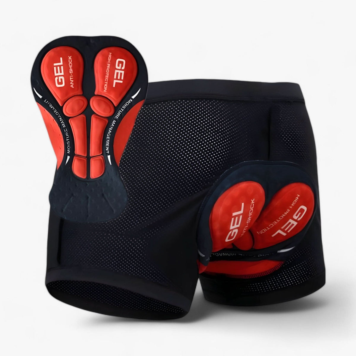 Padded Motorcycle Shorts with 5D Gel Pad Design for Comfort