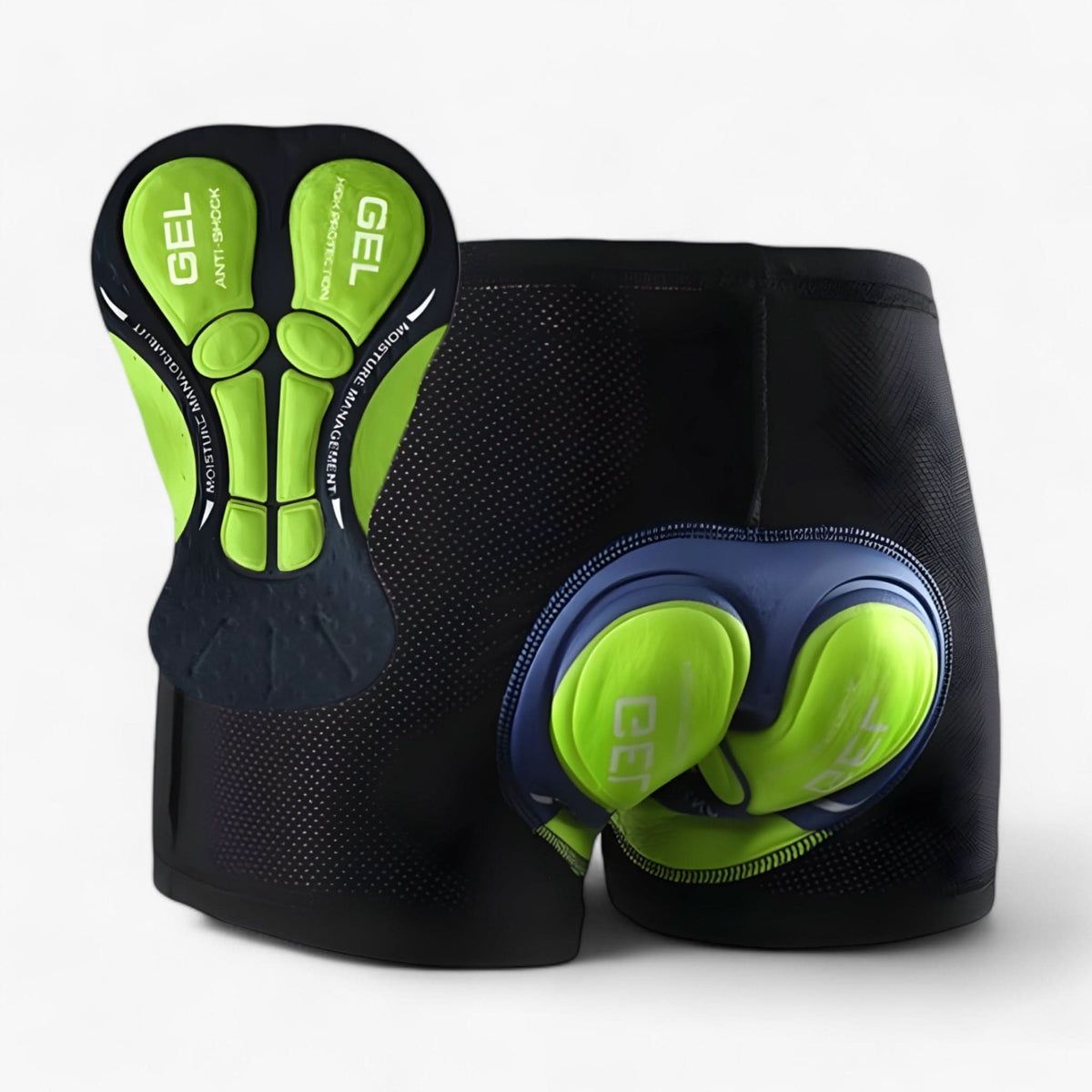 Padded Motorcycle Shorts with 5D Gel Pad Design for Comfort