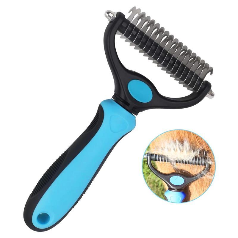 Pet Grooming Brush - All-in-One Dog and Cat Tool