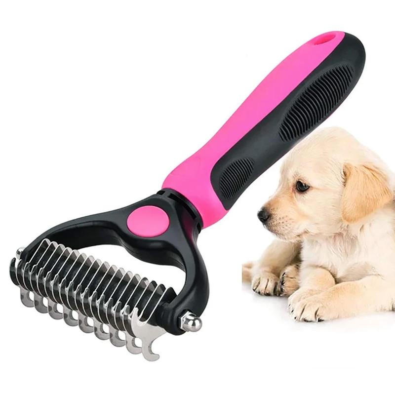 Pet Grooming Brush - All-in-One Dog and Cat Tool