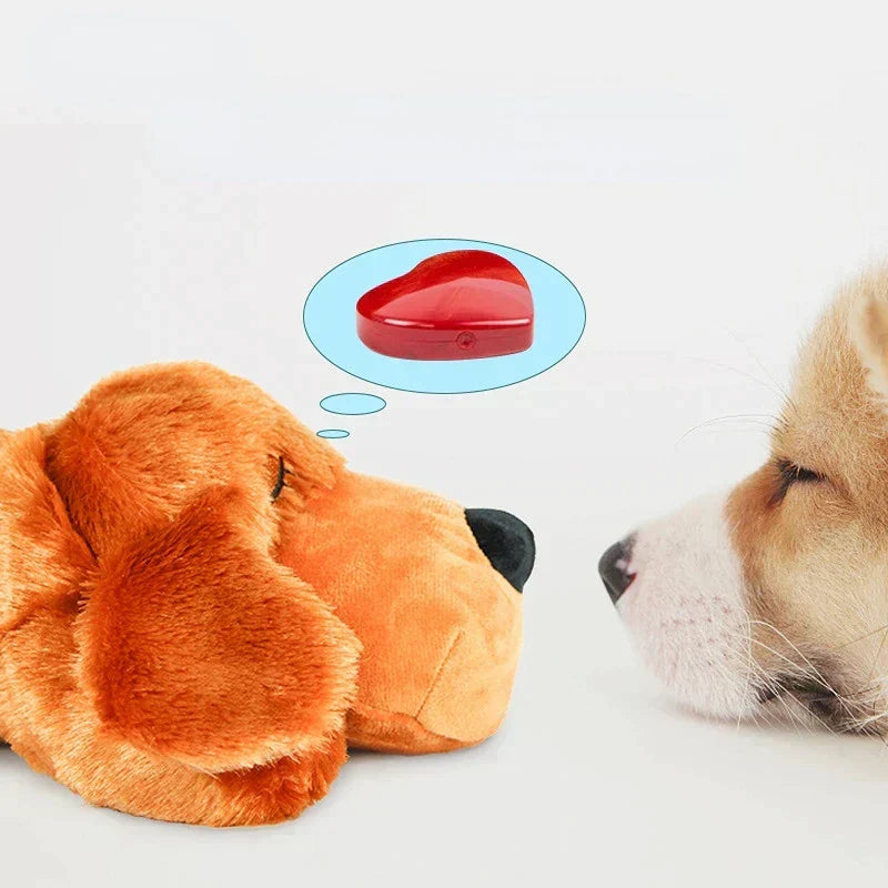 Plush Calming Dog Toy with Heartbeat Simulation