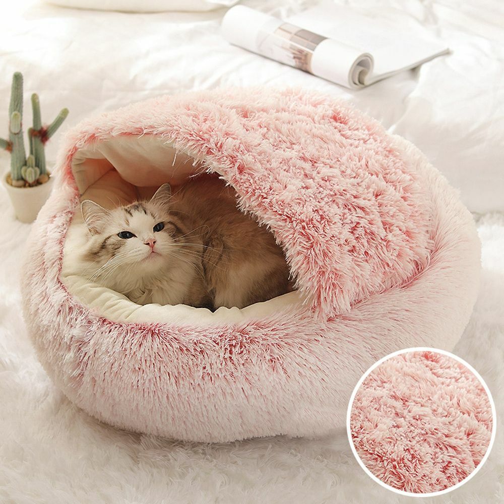 Plush Cat Bed | For Privacy and a Sense of Security