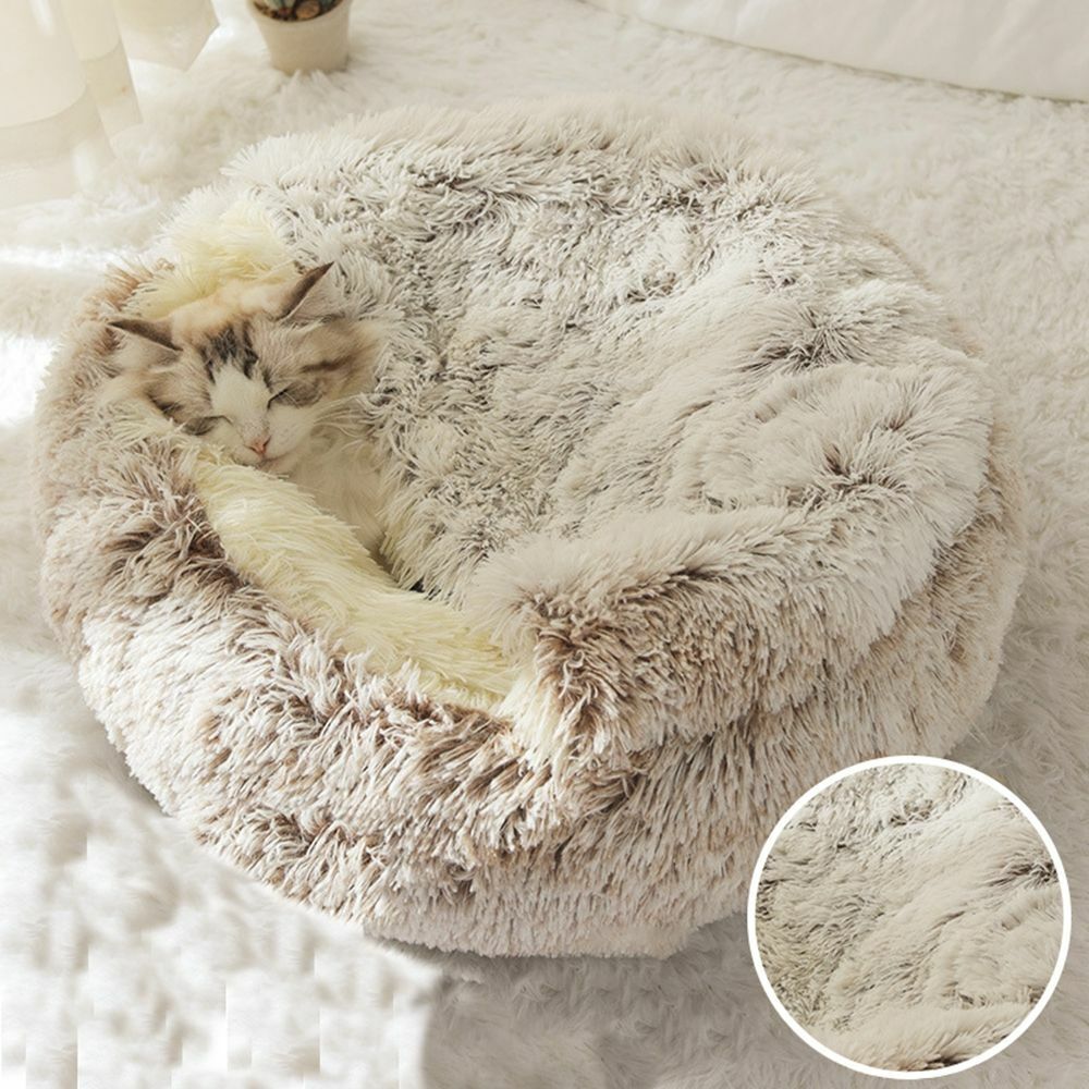 Plush Cat Bed | For Privacy and a Sense of Security