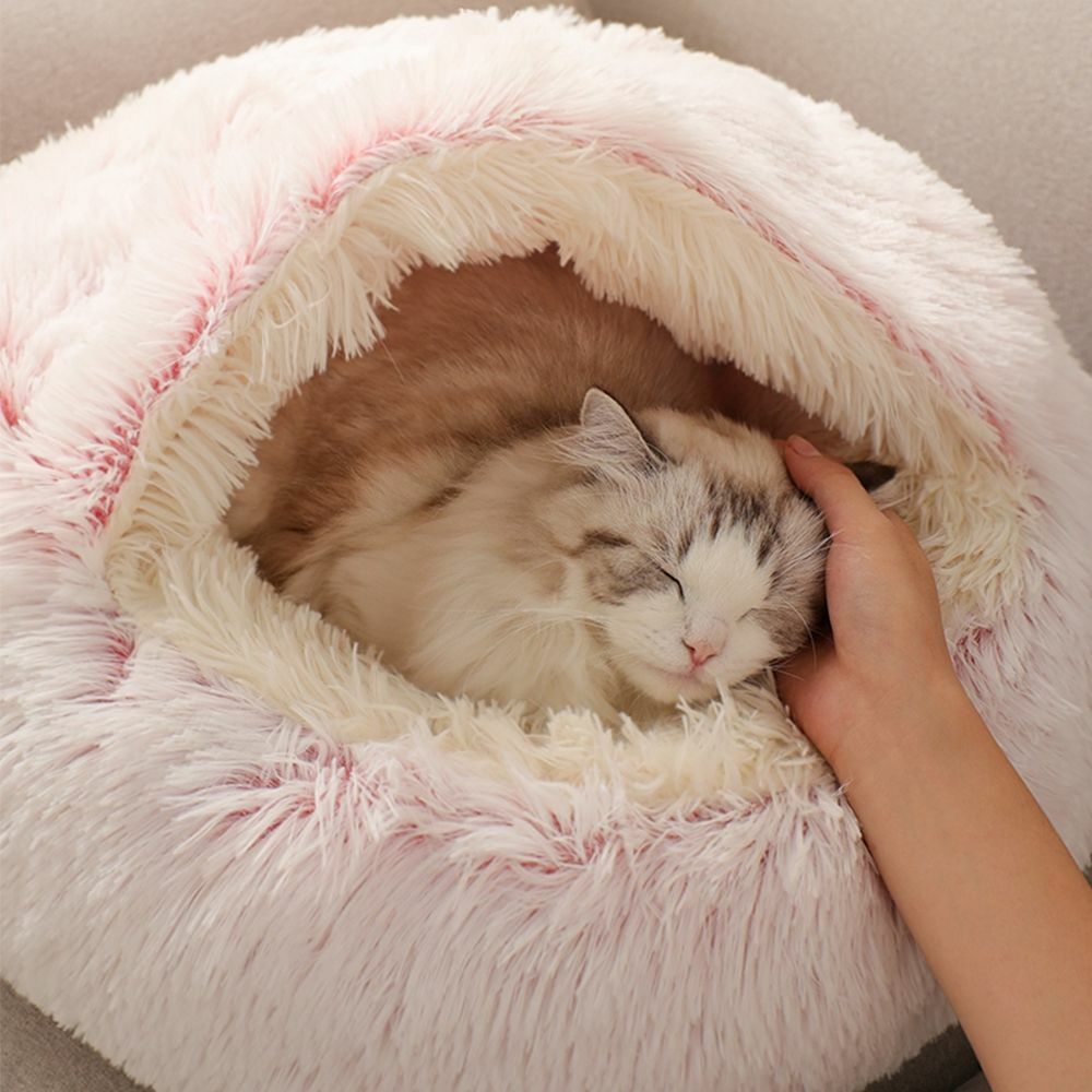 Plush Cat Bed | For Privacy and a Sense of Security