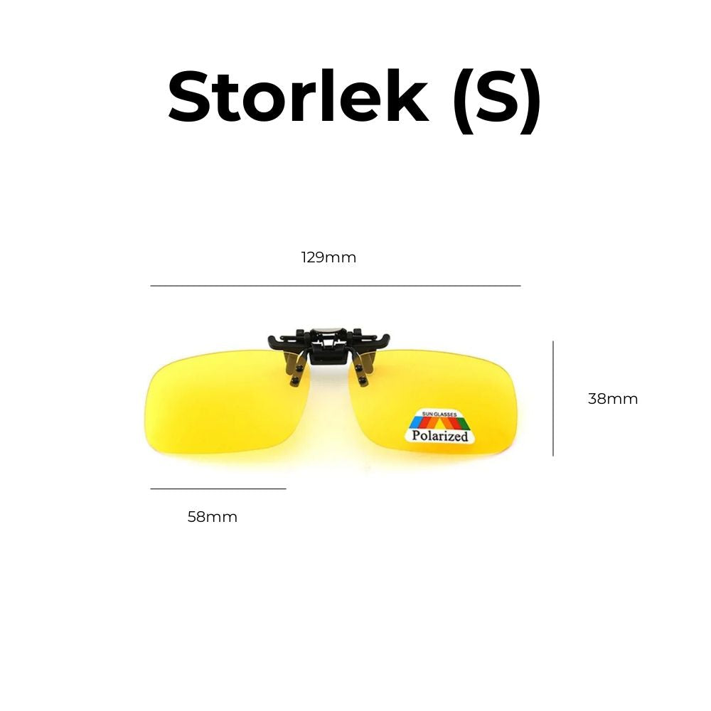 Polarized Clip-On Night Driving Glasses