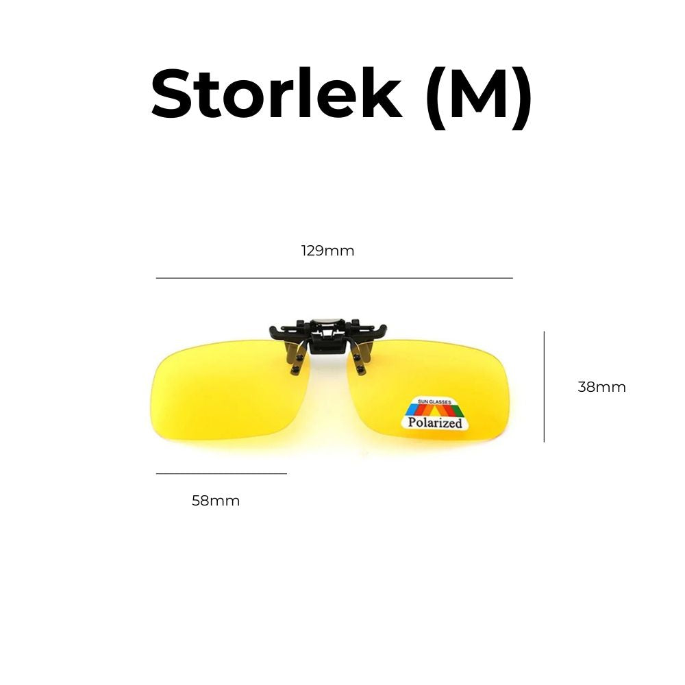 Polarized Clip-On Night Driving Glasses