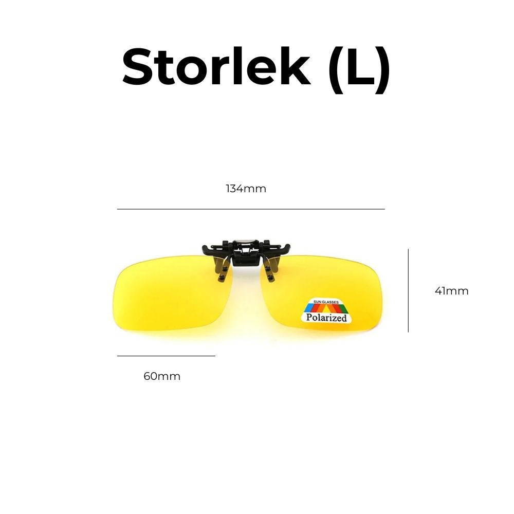 Polarized Clip-On Night Driving Glasses