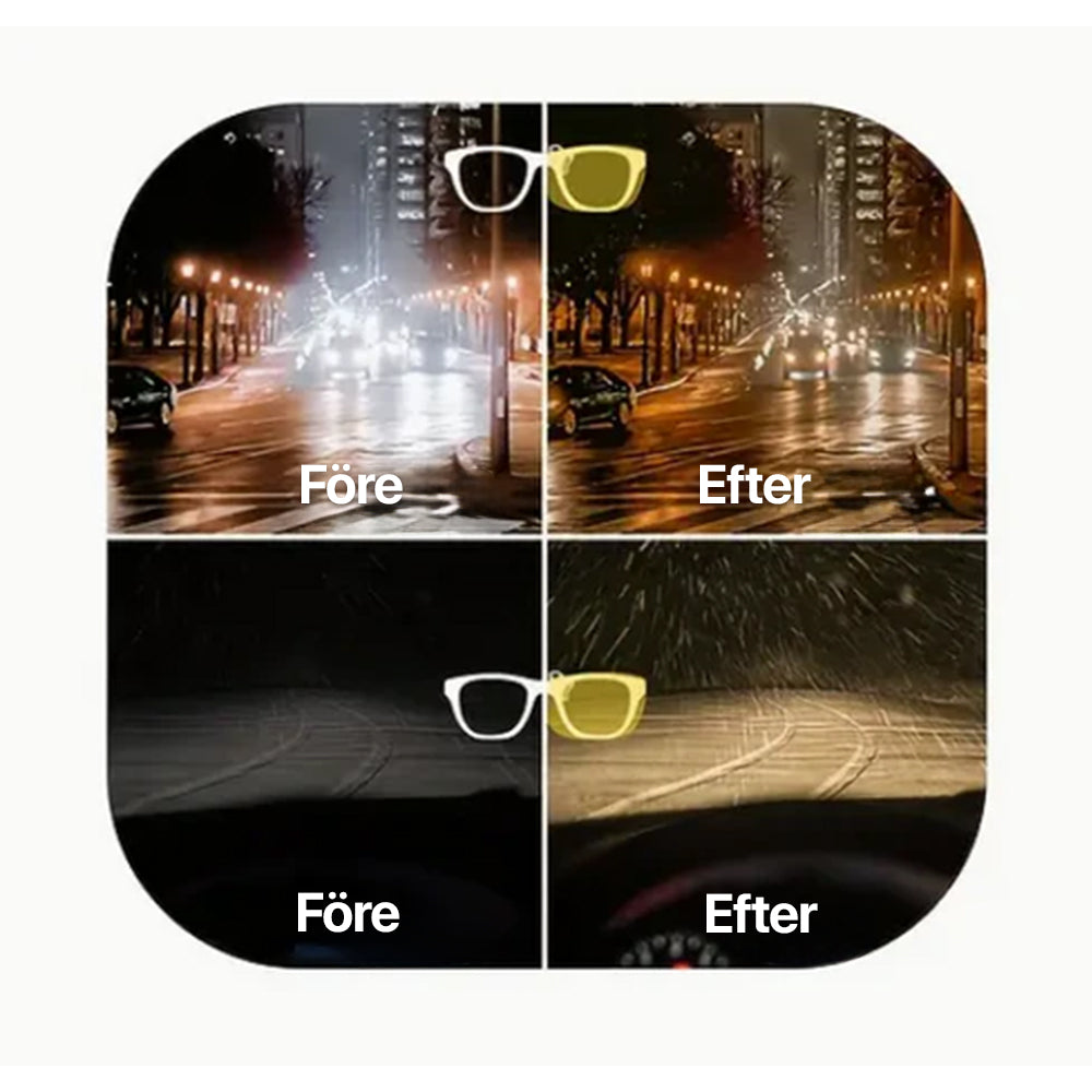 Polarized Clip-On Night Driving Glasses