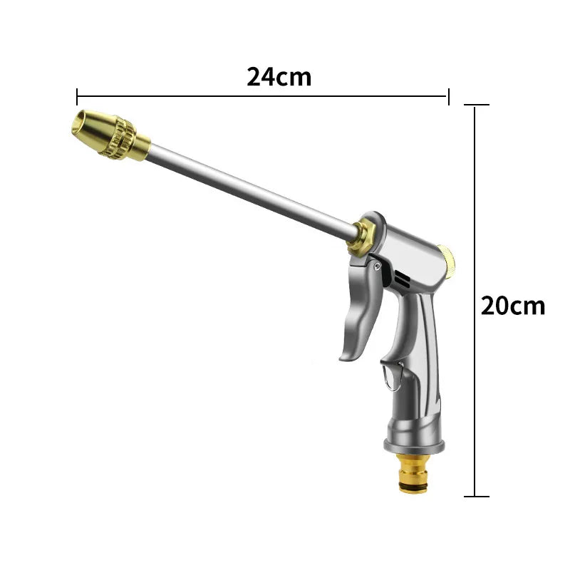 Portable Adjustable High-Pressure Water Spray Gun for Easy Cleaning