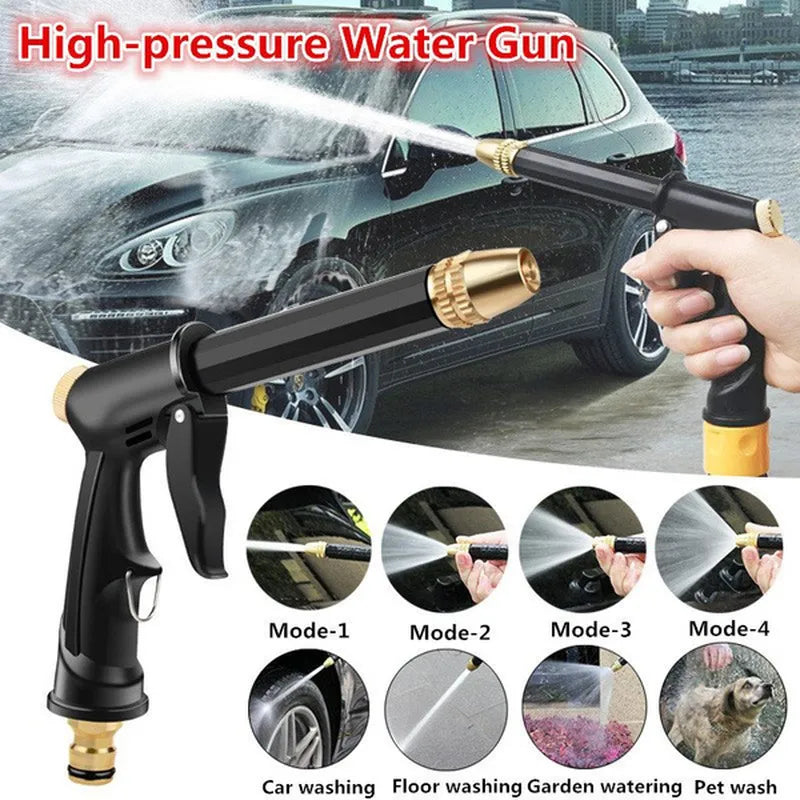 Portable Adjustable High-Pressure Water Spray Gun for Easy Cleaning