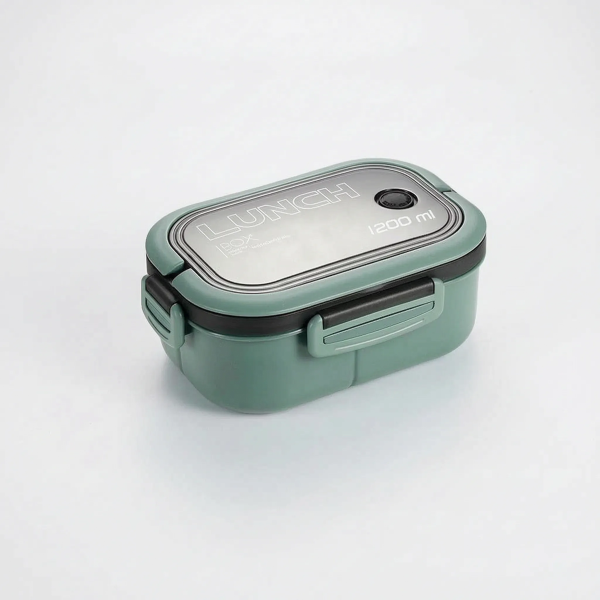 Portable Double-Layer Bento Box with Compartments