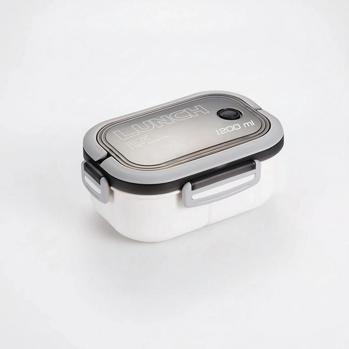 Portable Double-Layer Bento Box with Compartments