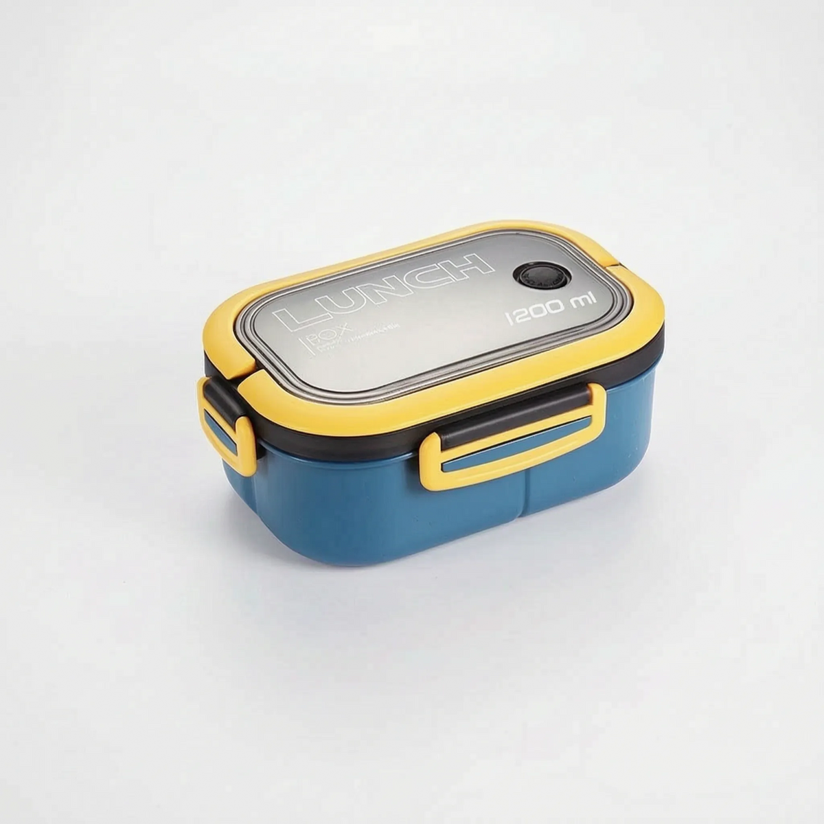 Portable Double-Layer Bento Box with Compartments
