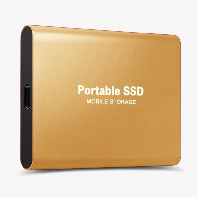 Portable External SSD Fast USB 3.1 Hard Drive with Compact Design