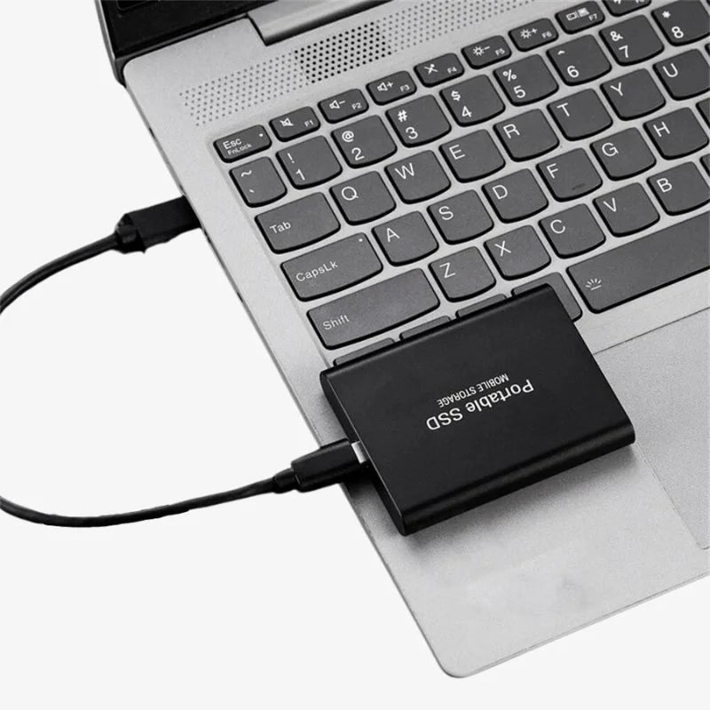 Portable External SSD Fast USB 3.1 Hard Drive with Compact Design