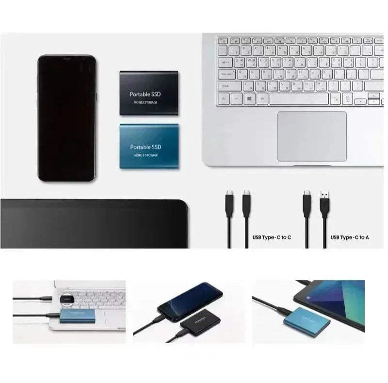 Portable External USB-C Solid State Drive SSD