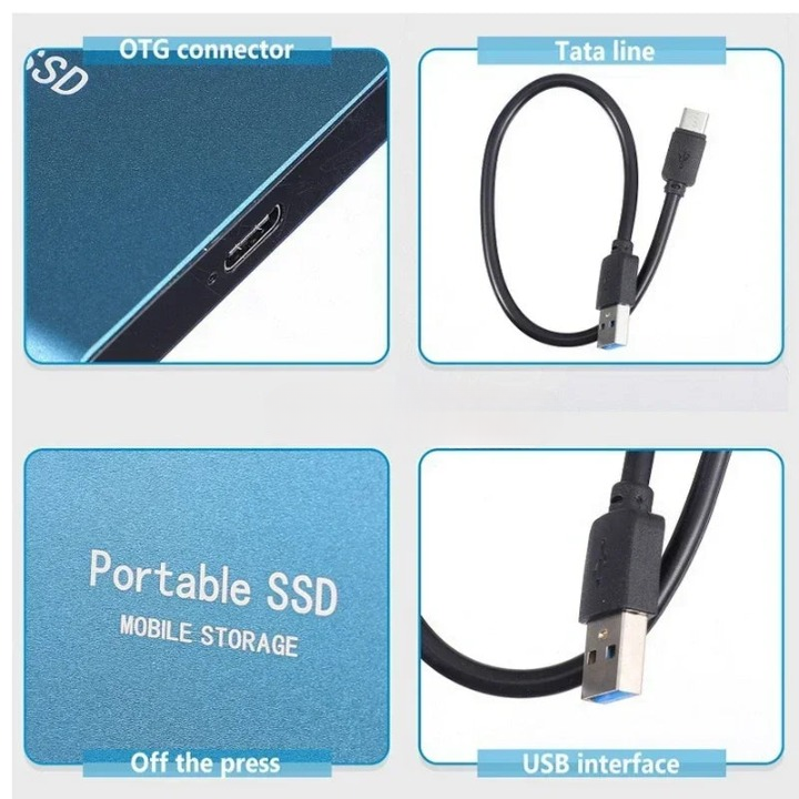 Portable External USB-C Solid State Drive SSD