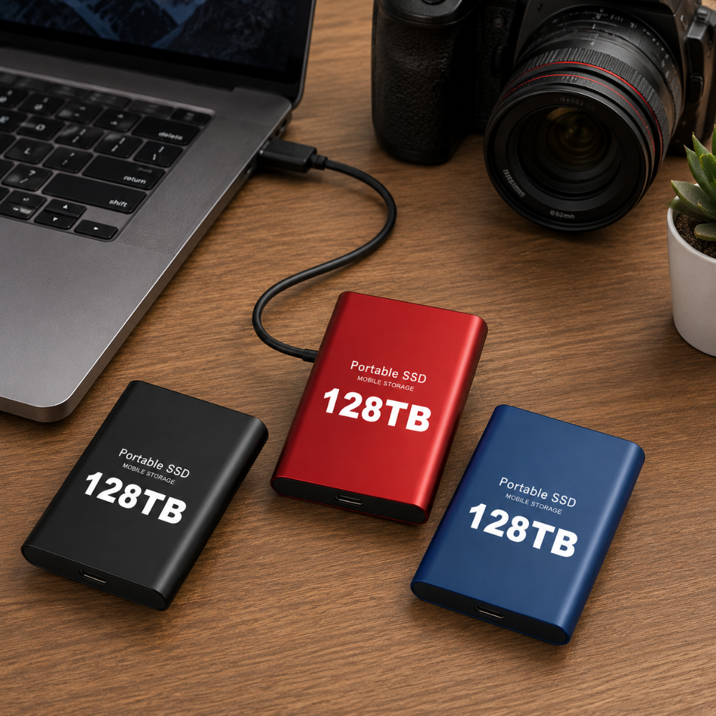 Portable External USB SSD Storage Device