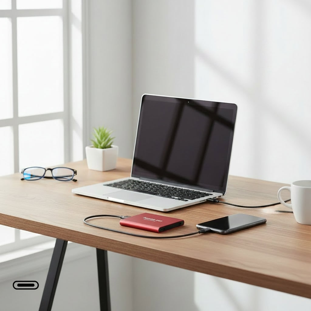 Portable External USB SSD Storage Device