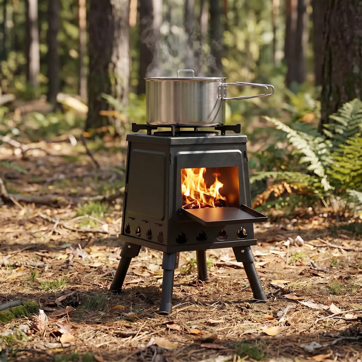 Portable Folding Camping Stove for Outdoor Cooking