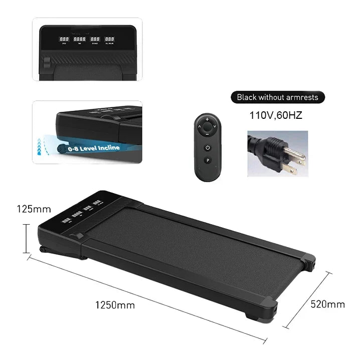 Portable Folding Under-Desk Treadmill for Home Office