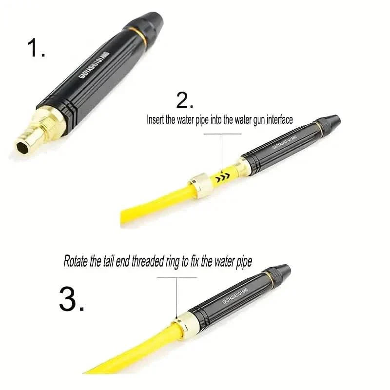 Portable High-Pressure Car Wash Gun – Multifunctional Garden Hose Nozzle